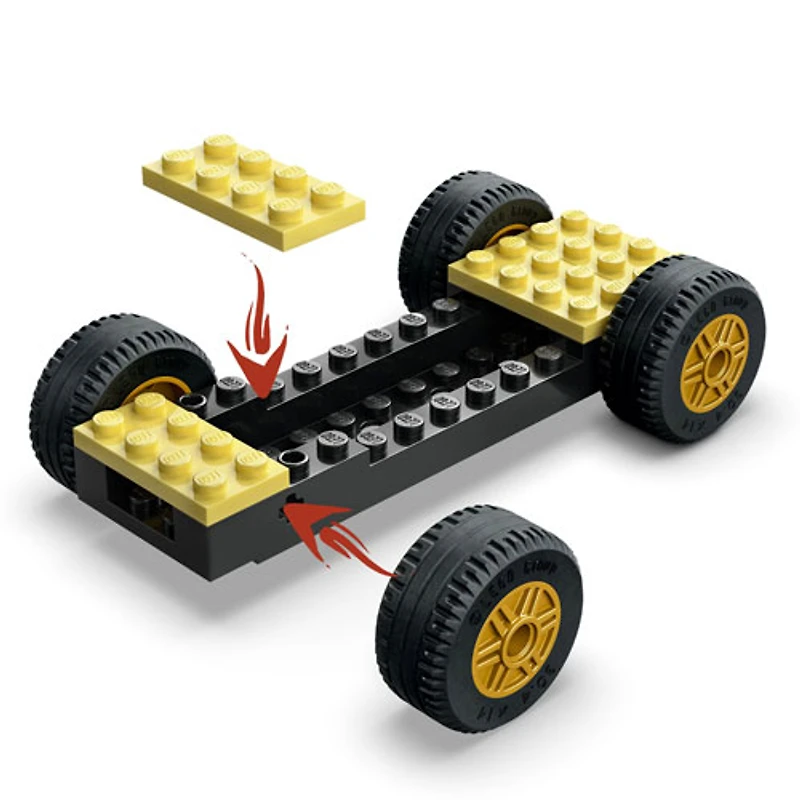 LEGO Ninjago : Le duel de voitures de course entre Rogue et Drix - 111 pièces (71840)