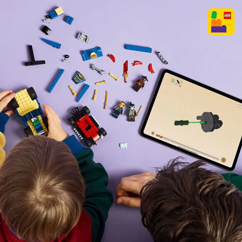 LEGO Ninjago : Le duel de voitures de course entre Rogue et Drix - 111 pièces (71840)