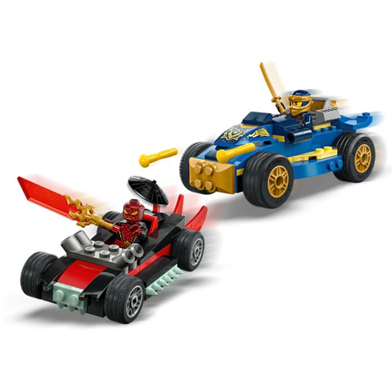 LEGO Ninjago : Le duel de voitures de course entre Rogue et Drix - 111 pièces (71840)