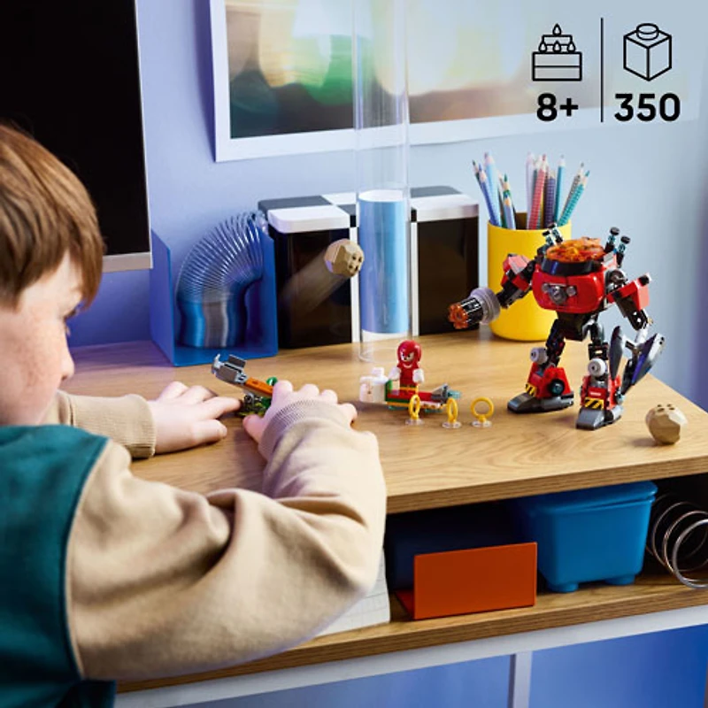 LEGO Sonic : Knuckles contre le robot Egg Crusher du Dr Eggman - 350 pièces (77005)