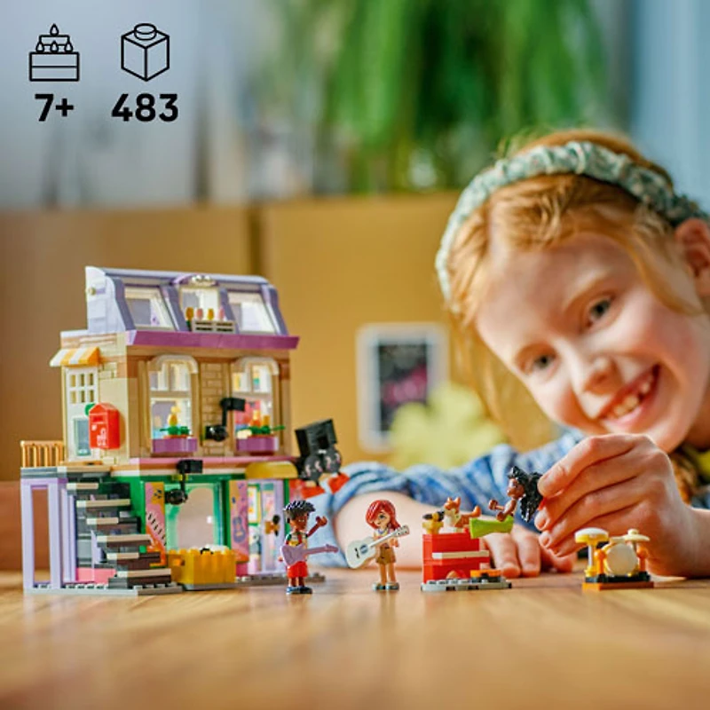 LEGO Friends : Le magasin de musique et l'appartement - 483 pièces (42653)
