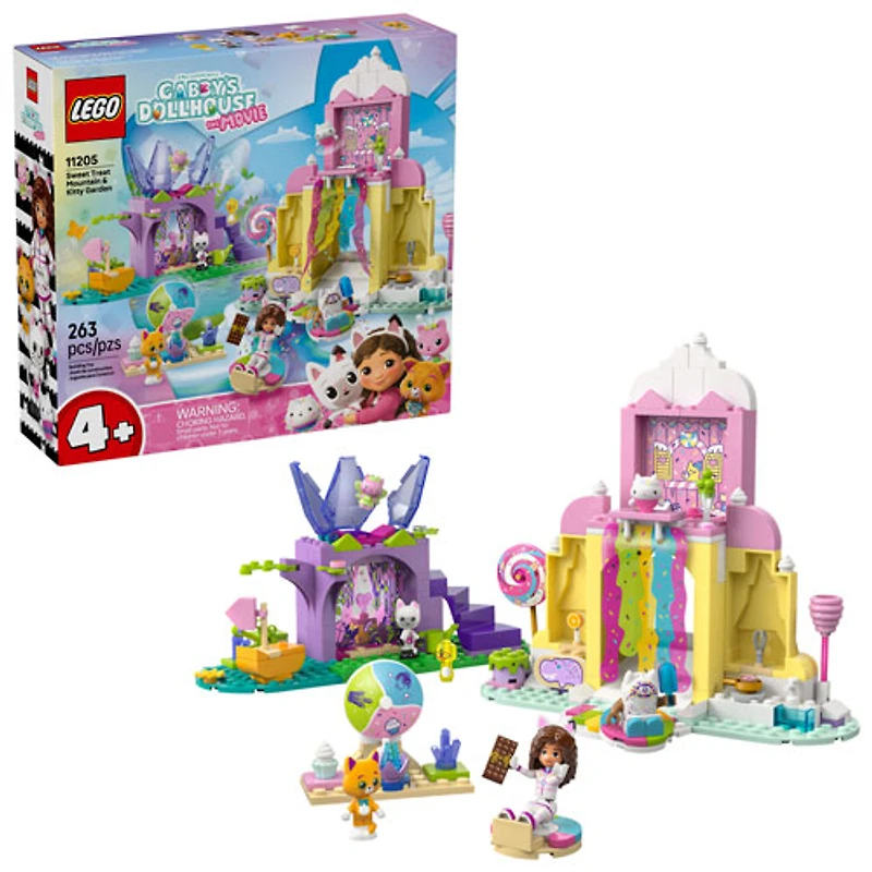 LEGO Gabby's Dollhouse: Sweet Treat Mountain & Kitty Garden - 263 Pieces (11205)