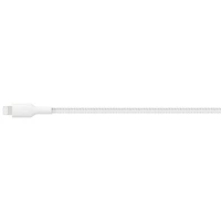Belkin BoostCharge Pro 2m (6.6 ft.) Braided USB-C/Lightning Cable - White