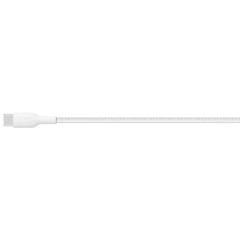 Belkin BoostCharge Pro 2m (6.6 ft.) Braided USB-C Cable - White