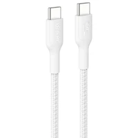 Câble tissé USB-C de 1 m (3,3 pi) BoostCharge Pro de Belkin - Blanc
