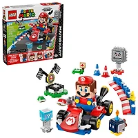 LEGO Super Mario : Mario Kart - LEGO Mario interactif et Kart standard - 278 pièces (72043)