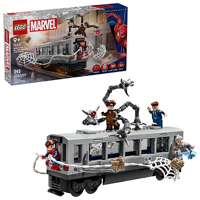 LEGO Marvel: Spider-Man vs. Doc Ock Subway Train Scene - 393 Pieces (76321)