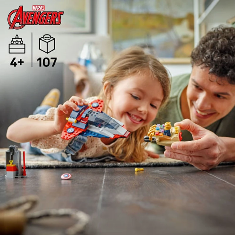 LEGO Marvel: Captain America vs. Thanos - 107 Pieces (76319)