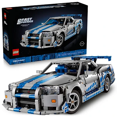 LEGO Technic: 2 Fast 2 Furious Nissan Skyline GT-R (R34) Car - 1410 Pieces (42210)