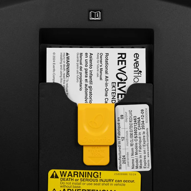 Siège rehausseur convertible et rotatif à dossier haut 3-en-1 Revolve360 Extend d'Evenflo - Amherst