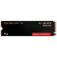 Disque SSD interne SN8100 Gen5 1 To NVMe PCI-e WD_Black (WDBCMT0010BNC-WRSN)