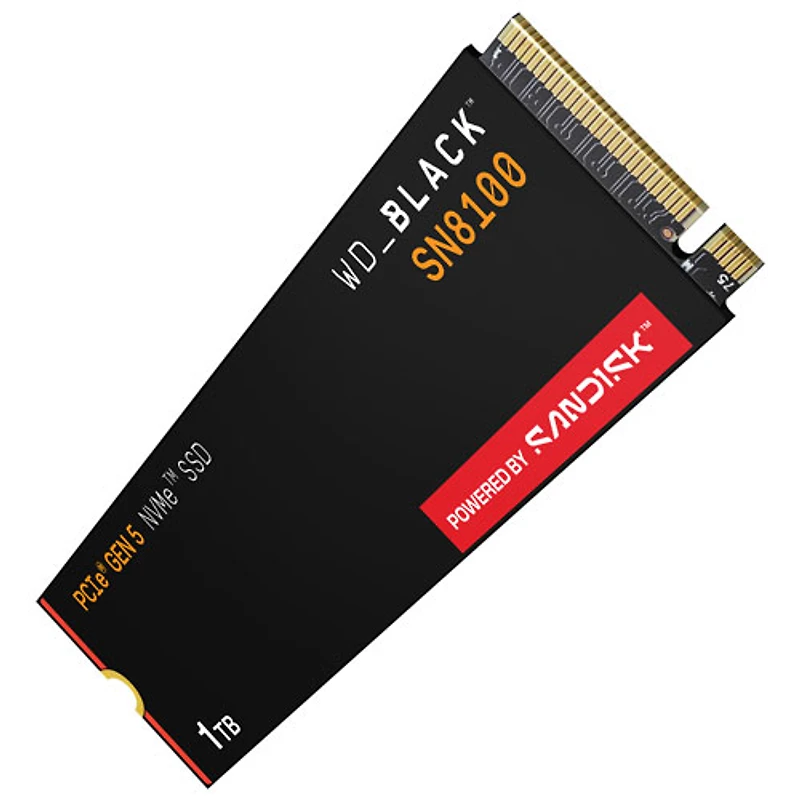 Disque SSD interne SN8100 Gen5 1 To NVMe PCI-e WD_Black (WDBCMT0010BNC-WRSN)