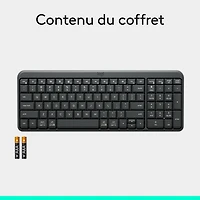 Logitech K250 Bluetooth Compact Keyboard with Numpad - Graphite - English