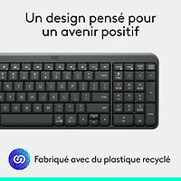 Clavier compact Bluetooth avec pavé numérique K250 de Logitech - Graphite - Anglais