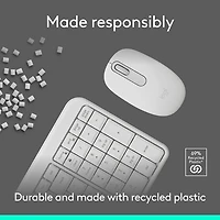 Ensemble clavier et souris sans fil MK250 de Logitech - Blanc - Anglais