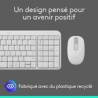 Ensemble clavier et souris sans fil MK250 de Logitech - Blanc - Anglais