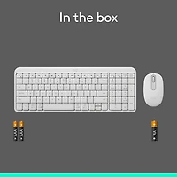 Ensemble clavier et souris sans fil MK250 de Logitech - Blanc - Anglais