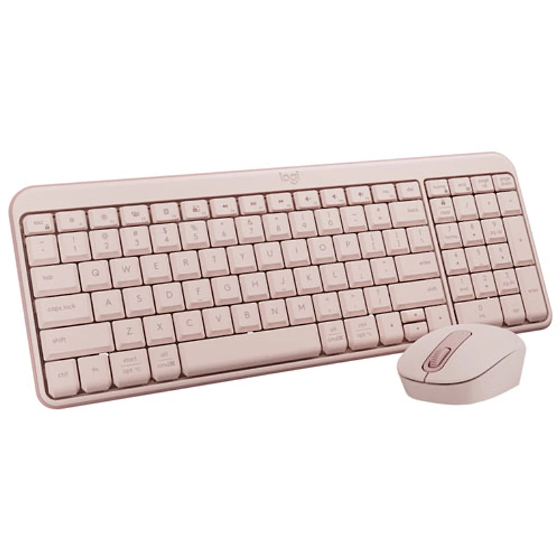 Logitech MK250 Wireless Keyboard & Mouse Combo - Rose - English