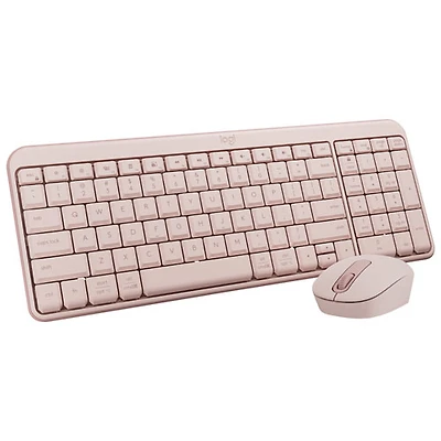 Logitech MK250 Wireless Keyboard & Mouse Combo - Rose - English