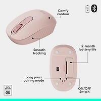 Logitech MK250 Wireless Keyboard & Mouse Combo - Rose - English