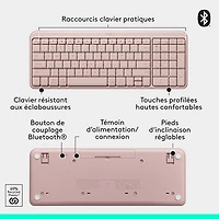 Logitech MK250 Wireless Keyboard & Mouse Combo - Rose - English