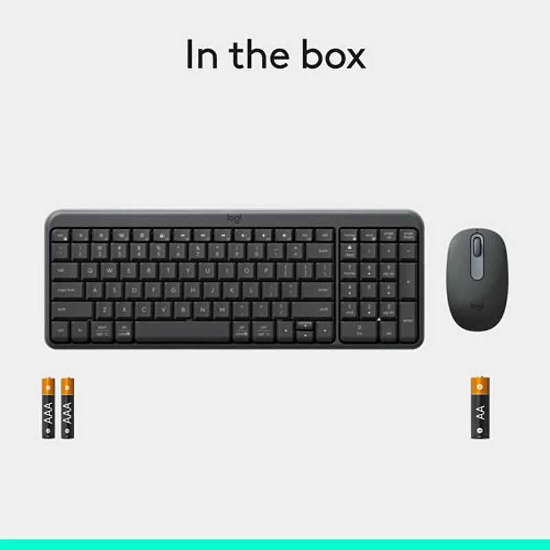 Ensemble clavier et souris sans fil MK250 de Logitech - Noir - Anglais