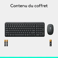 Ensemble clavier et souris sans fil MK250 de Logitech - Noir - Anglais