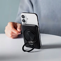 Kopplen 5000 mAh USB-C Power Bank with 15W Wireless Charger & Stand - Black