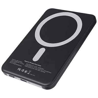 Kopplen 5000 mAh USB-C Power Bank with 15W Wireless Charger - Black