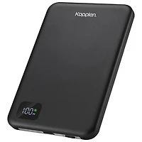 Kopplen 5000 mAh USB-C Power Bank with 15W Wireless Charger - Black