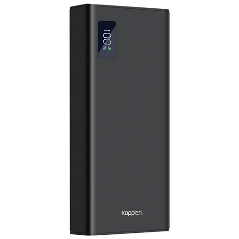 Chargeur portable double port USB-C/USB-A 20000 mAh de Kopplen - Noir