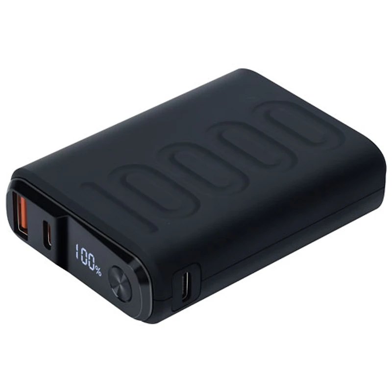 Kopplen Palm-Sized 10000 mAh Dual USB-C/USB-A Power Bank - Black