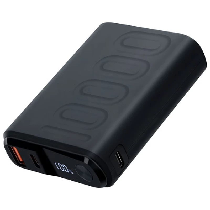 Kopplen Palm-Sized 10000 mAh Dual USB-C/USB-A Power Bank - Black