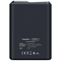 Kopplen Palm-Sized 10000 mAh Dual USB-C/USB-A Power Bank - Black
