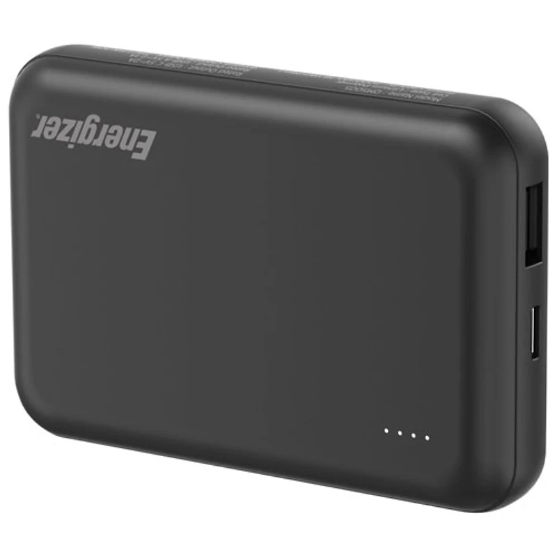 Chargeur portable sans fil magnétique Qi USB-C/USB-A de 5000 mAh d'Energizer - Noir
