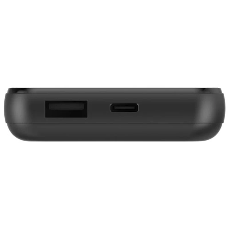Chargeur portable sans fil magnétique Qi USB-C/USB-A de 5000 mAh d'Energizer - Noir