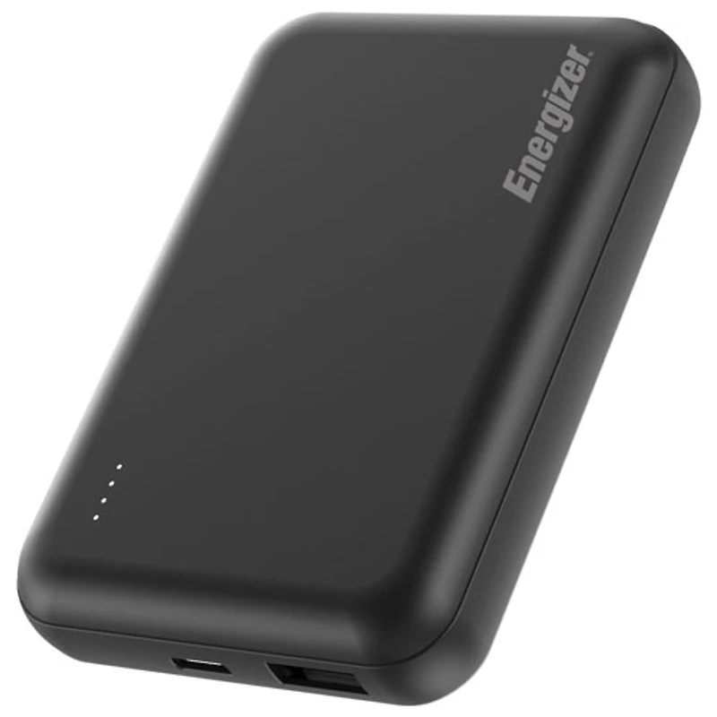 Chargeur portable sans fil magnétique Qi USB-C/USB-A de 5000 mAh d'Energizer - Noir