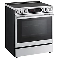LG 30" 6.3 Cu. Ft. True Convection 5-Element Slide-In Induction Air Fry Range (LSIL6336XE) - Stainless Steel