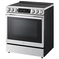 LG 30" 6.3 Cu. Ft. True Convection 5-Element Slide-In Induction Air Fry Range (LSIL6336XE) - Stainless Steel