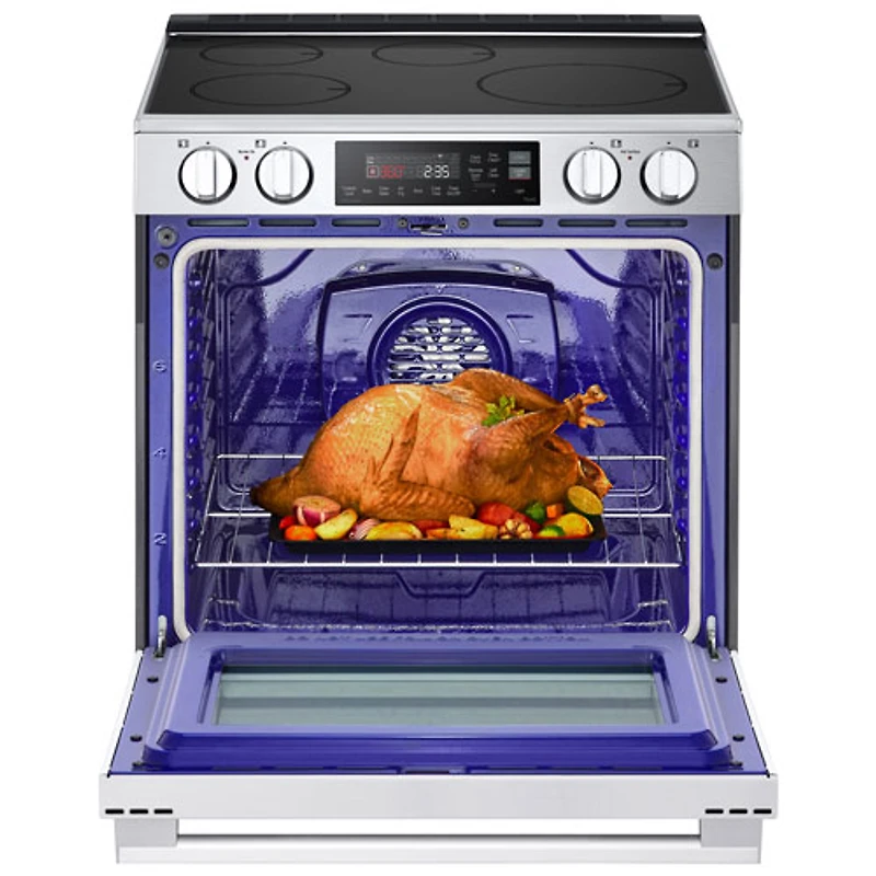 LG 30" 6.3 Cu. Ft. True Convection Slide-In Induction Air Fry Range with ProBake Convection (LSIL6334XE) - Stainless Steel