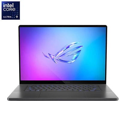 Portable de jeu de 16 po Zephyrus G16 d'ASUS - Gris éclipse (Core Ultra 9 285H Intel/RAM 32 Go/SSD 1 To/GeForce RTX 5070)
