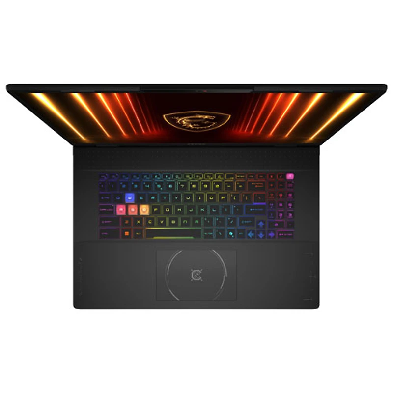 Portable de jeu 18 HX AI de 18 po Crosshair de MSI - Noir (Core Ultra9-275HX d'Intel/RAM 32 Go/SSD 2 To/RTX 5070)