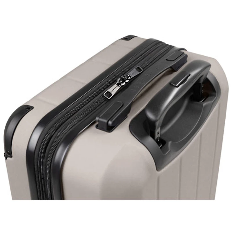Bugatti New York 21.5" Hard Side Expandable Carry-On Luggage & Backpack - Taupe