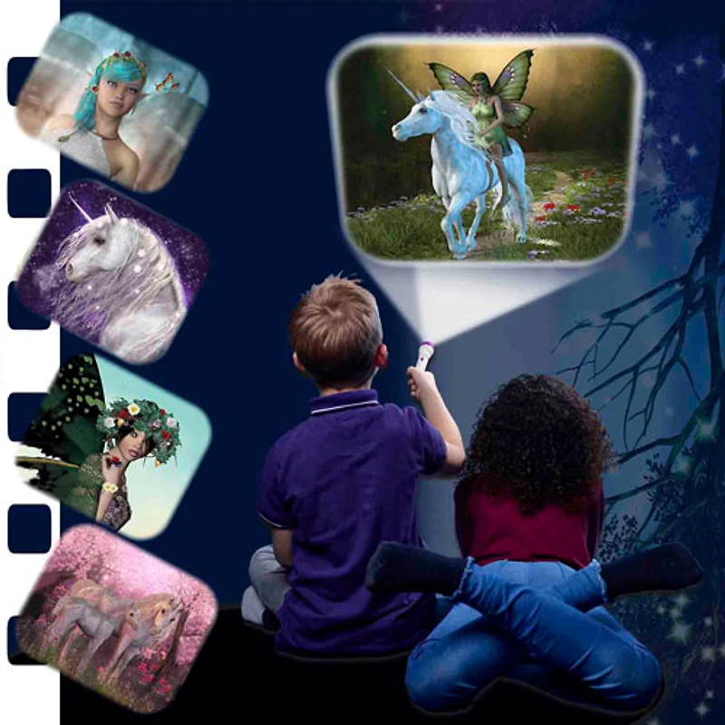 Lampe de poche et projecteur de fées et de licornes de Brainstorm