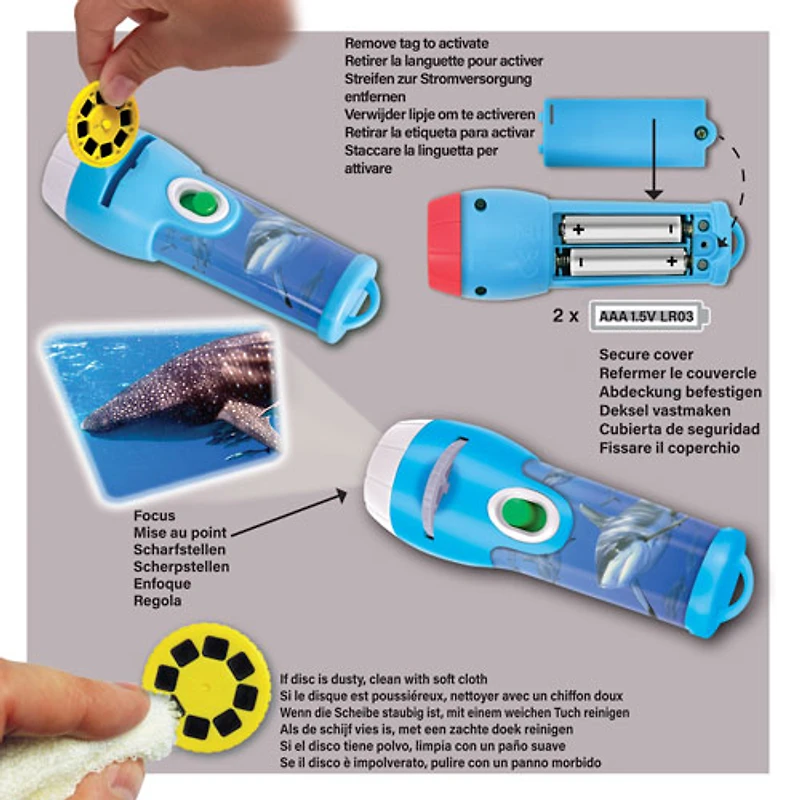 Lampe de poche et projecteur de requins de Brainstorm