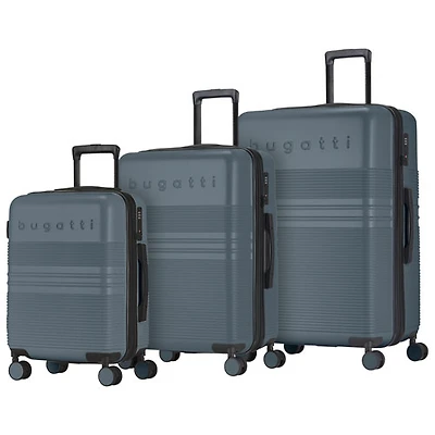 Ensemble de 3 valises rigides extensibles Luxor de Bugatti - Bleu