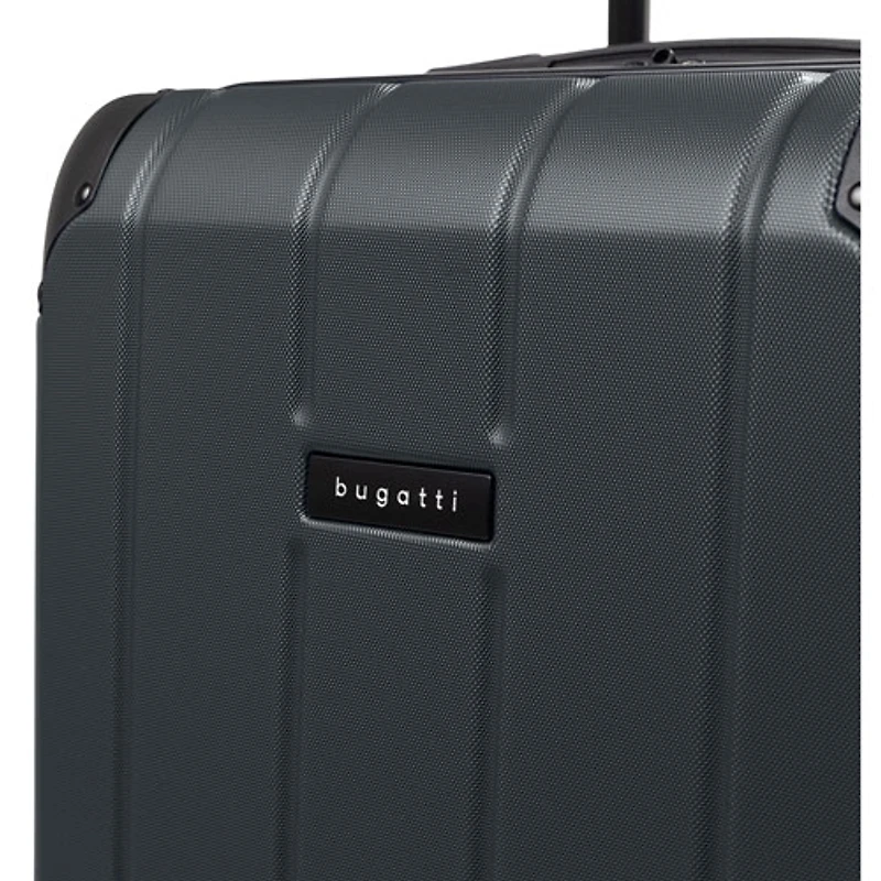 Bugatti New York 2-Piece Hard Side Expandable Luggage Set & Backpack - Forged Iron