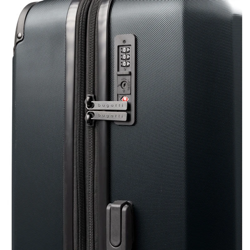 Bugatti New York 2-Piece Hard Side Expandable Luggage Set & Backpack - Forged Iron