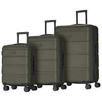 Ensemble de 3 valises rigides extensibles Barcelona de Bugatti - Kaki - Exclusivité de Best Buy