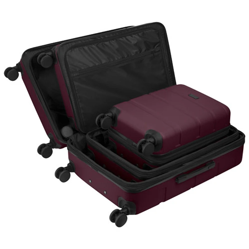 Bugatti Barcelona 3-Piece Hard Side Expandable Luggage Set - Fig - Only at Best Buy